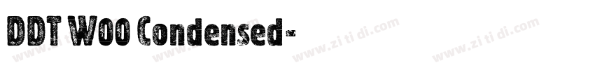 DDT W00 Condensed字体转换